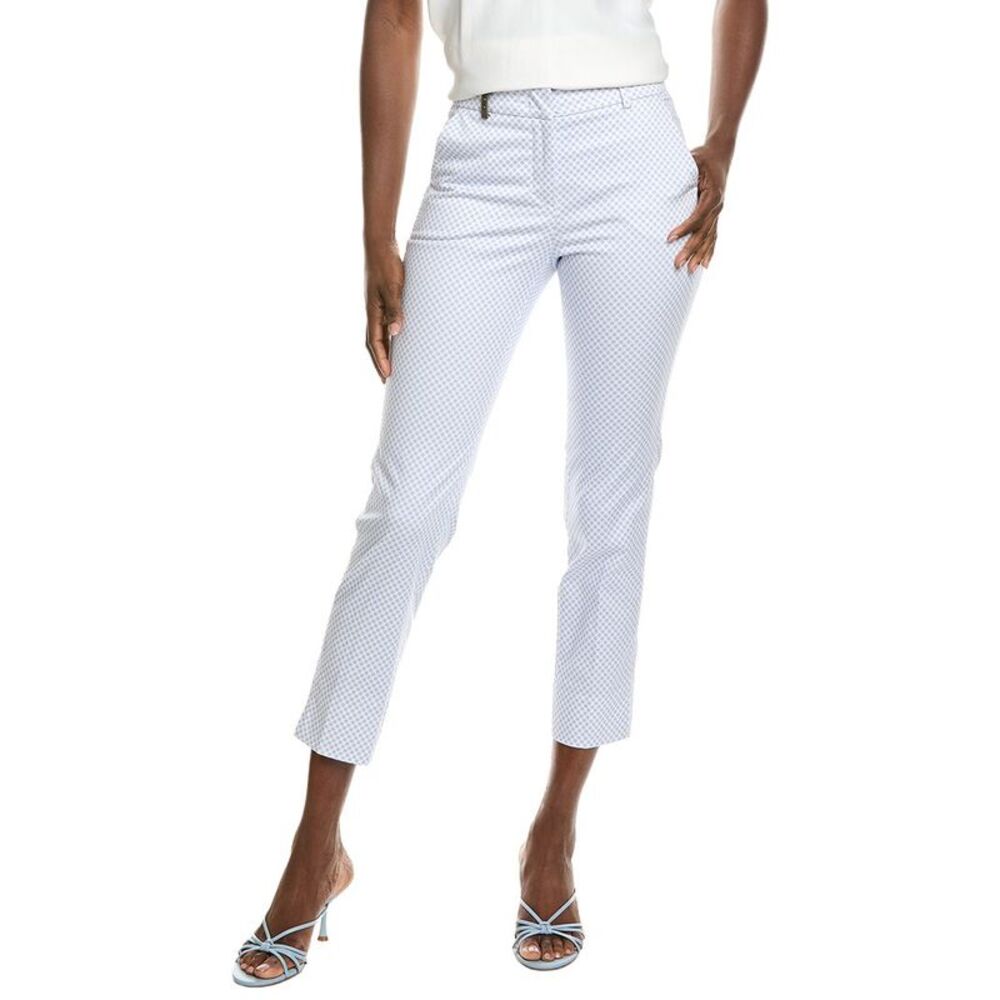Peserico Womens  Printed Pant, Blue
